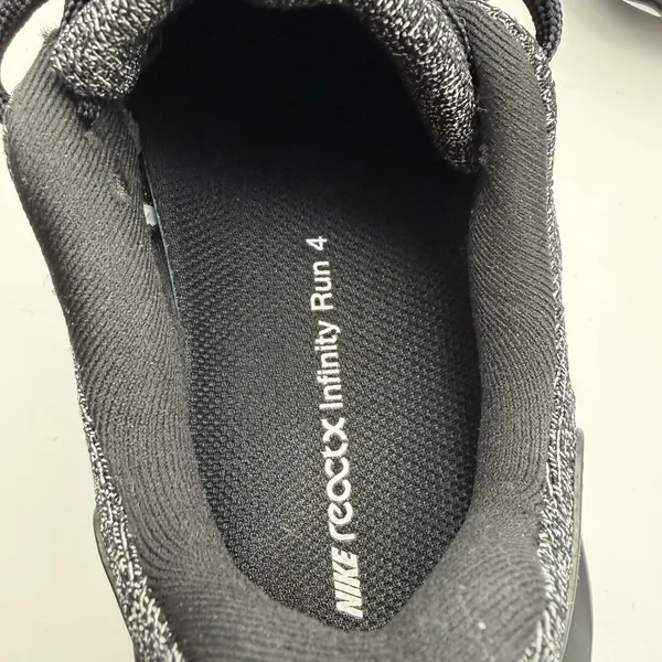 Womens Size 6 Nike‎ ReactX Infinity Run 4 Black White Running Shoes DR2670 003 - Image 8