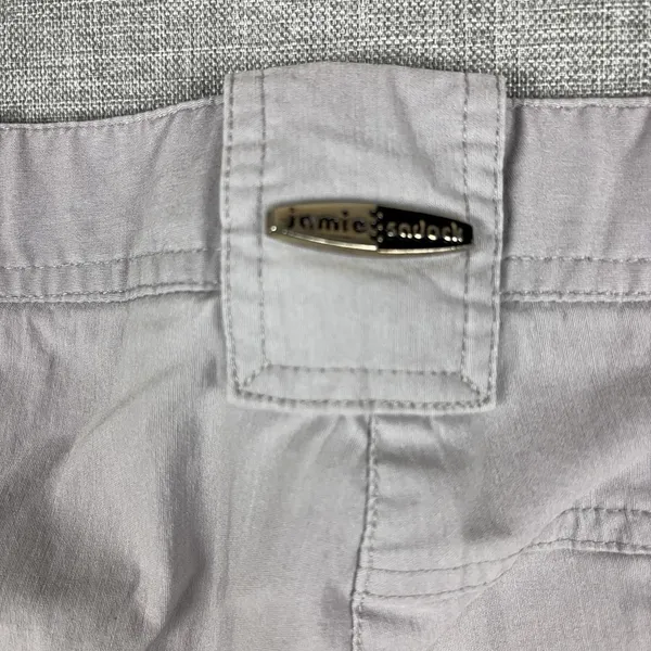 Jamie Sadock Shorts Womens 8 Gray Golf Bermuda Cargo Zip Pockets 9 Inseam - Image 7