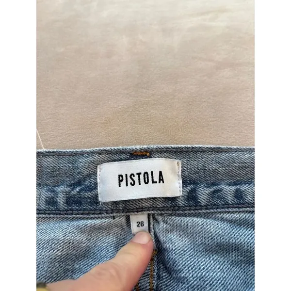 Pistola light wash distressed denim jeans - Image 3