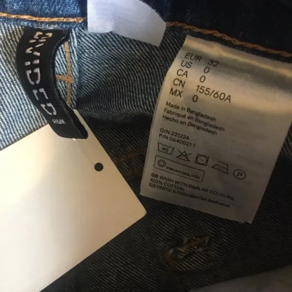 NWT H&M divided‎ size 0 jeans - Image 6