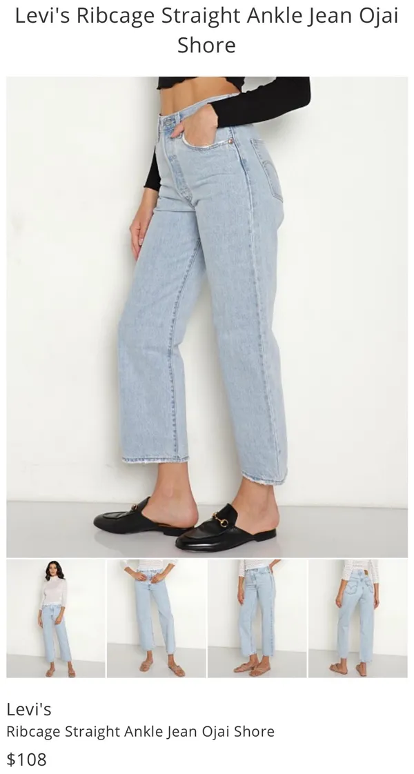 Levi’s Jeans Ribcage Straight Ankle Women’s - Image 3