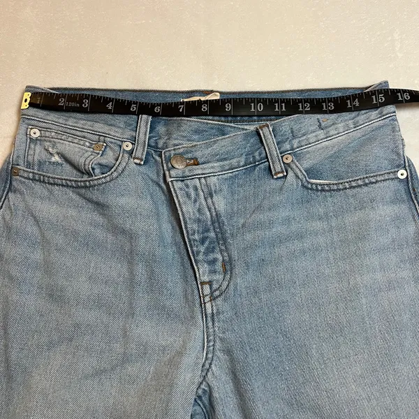Madewell Low-Slung Straight Jeans With Criss-Cross Waistband Size 26 Casual - Image 12