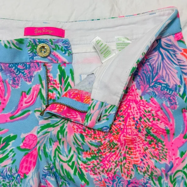 Lilly Pulitzer Callahan Knit Shorts Size 6 Celestial Blue Cay to My Heart 005699 - Image 8