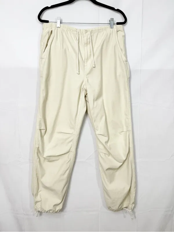 Tna X Aritzia Cache Cargo Parachute Pant Darted Barrel Beige Jogger Cotton - Image 3