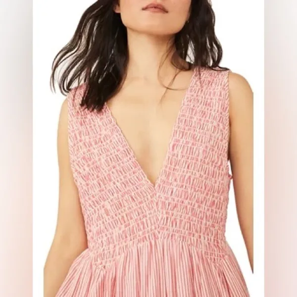 Free People Juno Sleeveless Smocked Tiered Maxi Dress - Image 4