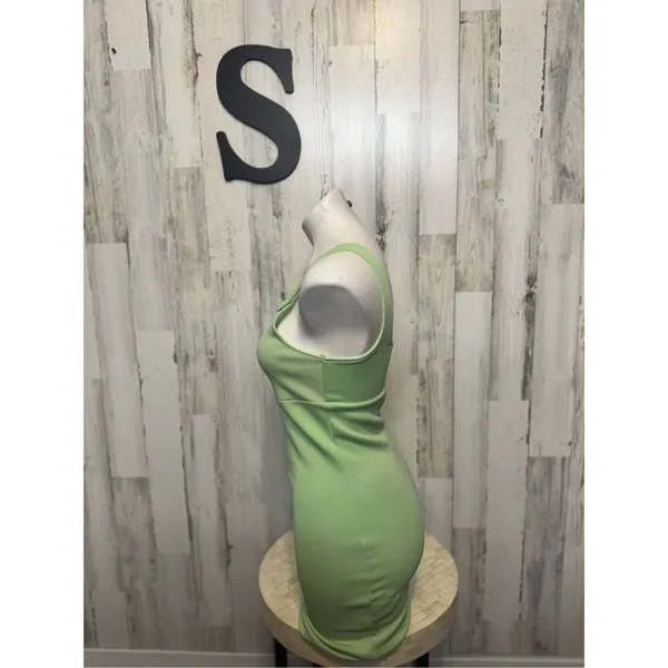 Lotto Lime Green Square Neck Mini Dress Womens Size Small S Activewear Athleisur - Image 2