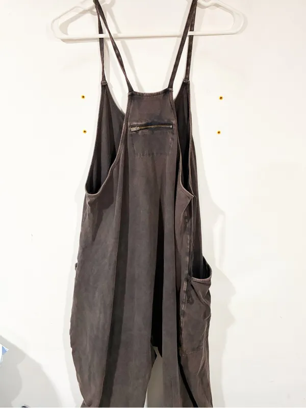 Free People Movement Hot Shot Onesie in Washed Black Size Medium - Image 5