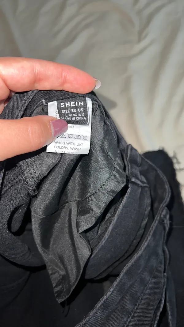 Black Denim Skirt Shein - Image 3