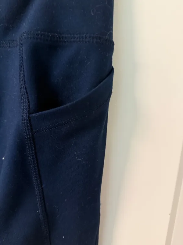 DSG Navy High Rise Pocket Leggings Athletic Workout Pants XS - Image 7