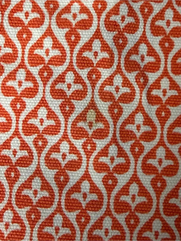 TALBOTS Coral/Orange and White Geometric Patterned Bermuda Shorts Size 16 - Image 4