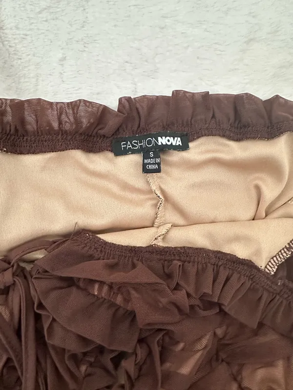 Brown Mini Dress - Image 2