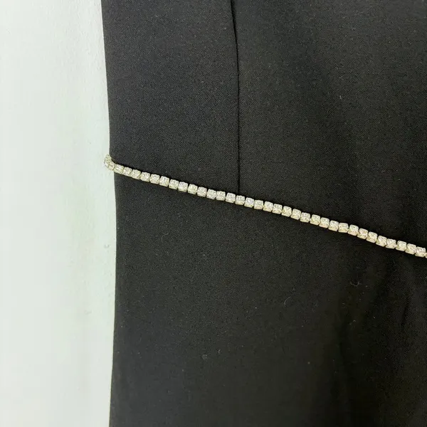 Lulus Elevated Sparkle Black Rhinestone Maxi Dress Wedding Guest Formal Large - Image 8