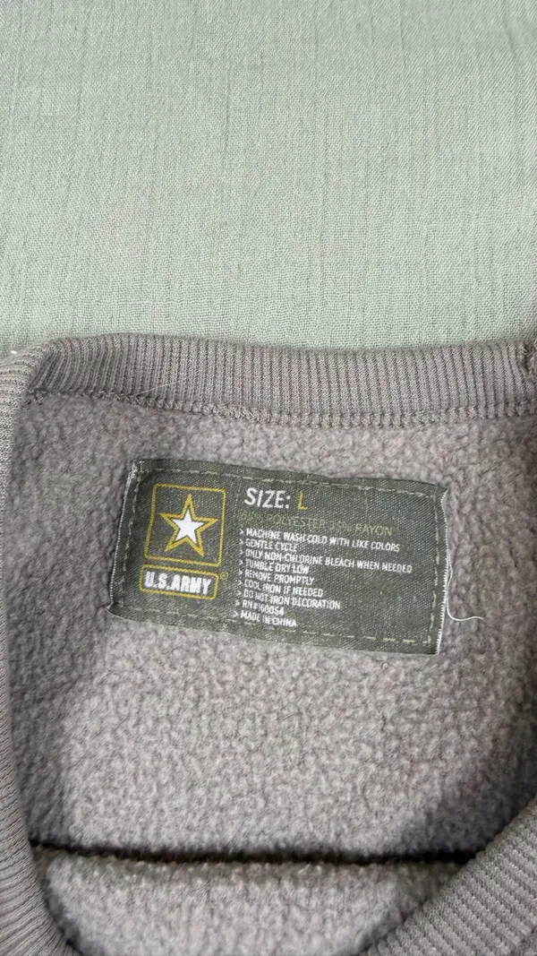 Army Sweatshirt Gray Size L - Image 2