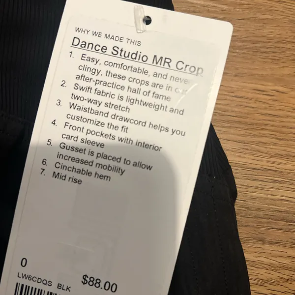 Lululemon Dance Studio Mid-Rise Cropped Pant NEW WITH TAGS - Image 3