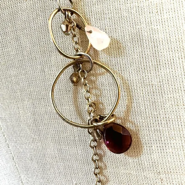 Guess long circle beaded long necklace - Image 4