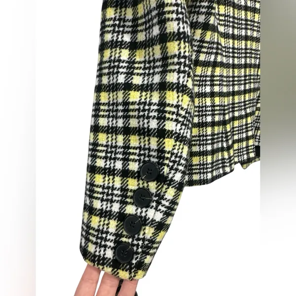 Anthropologie Avec Les Filles Wool Blend Blazer Jacket Plaid Fall Aesthetic - Image 4