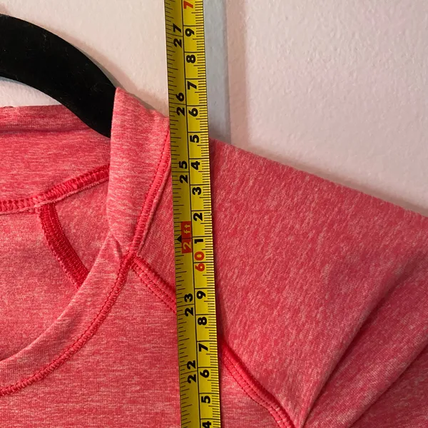 Lululemon Heathered Pink Long Sleeve Crewneck Shirt Athleisure Women's size 6 - Image 10