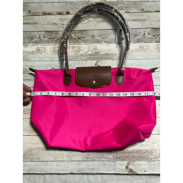 Source Unknown Nylon Hot Pink Tote Bag School Shoulder NWT - Image 4