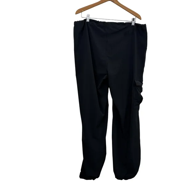 Alo Pants Womens Large Black It Girl Cargo Yoga Athleisure High Waist Pocket - Image 6