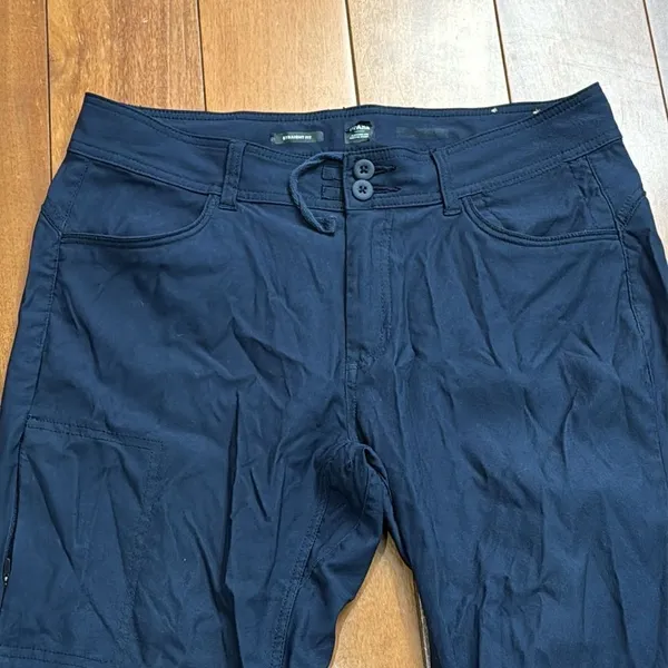 Prana Halle Straight Fit Pants‎ Womens Navy Blue Hiking Outdoor Trousers 10 - Image 2