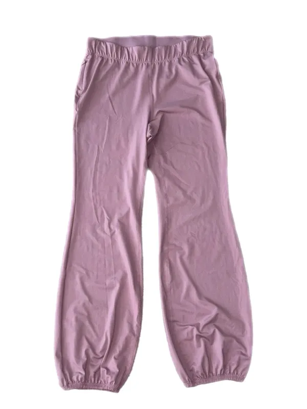 Free People Movement Let's Bounce Bubble Pants Vanilla Fig Mauve Large NWT - Image 3