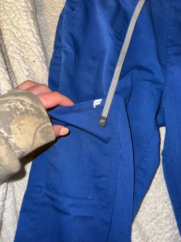 Royal Blue Fabletics Jogger Scrub Pants - Image 2