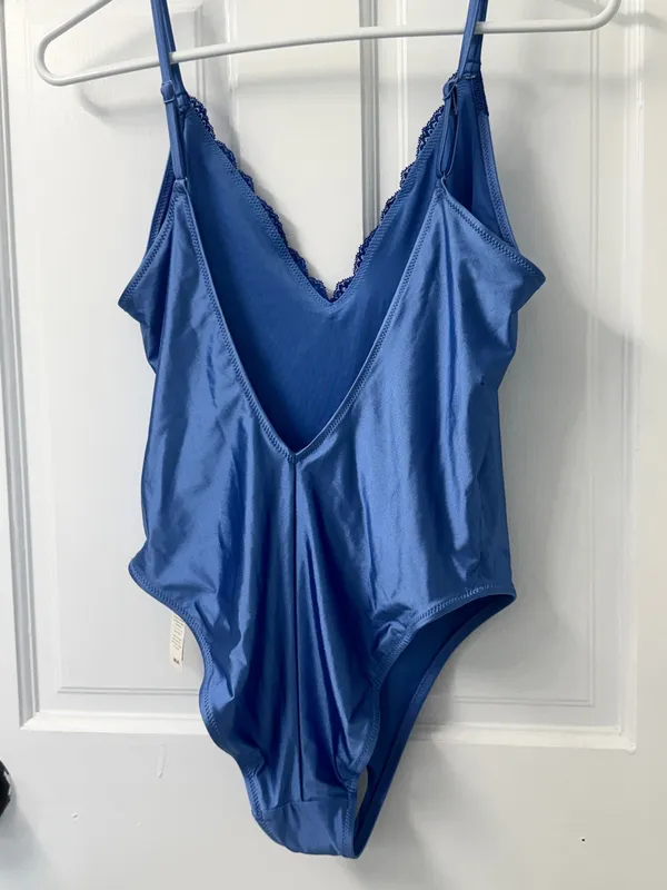 Aerie Swimsuit One-Piece Cheeky Blue S NWT - Image 6