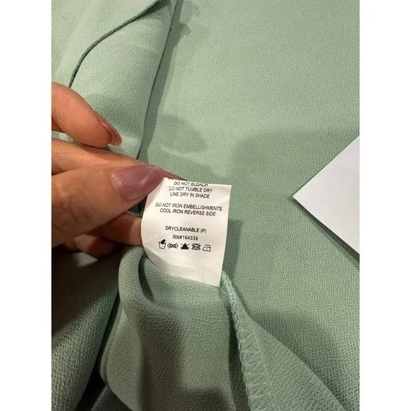 Petal‎ Pup -Nadene one Shoulder Midi Dress Mint Green Size US 14 - Image 7