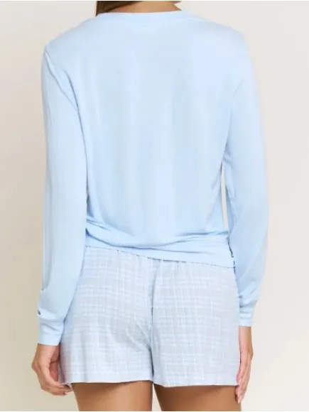 HONEYDEW IVY HOUNDSTOOTH SUGAR SWEETHEART SHORTIE SET, Blue Size Small, NEW tags - Image 2