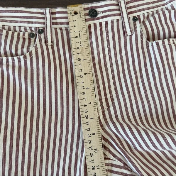 Madewell The High-Rise Slim Boyjean in Luca Stripe Size 25 Pre-owned - Image 14