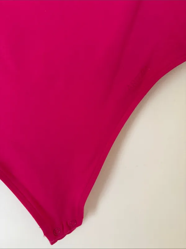 Aritzia contour granita pink square neck short sleeve bodysuit - Image 3