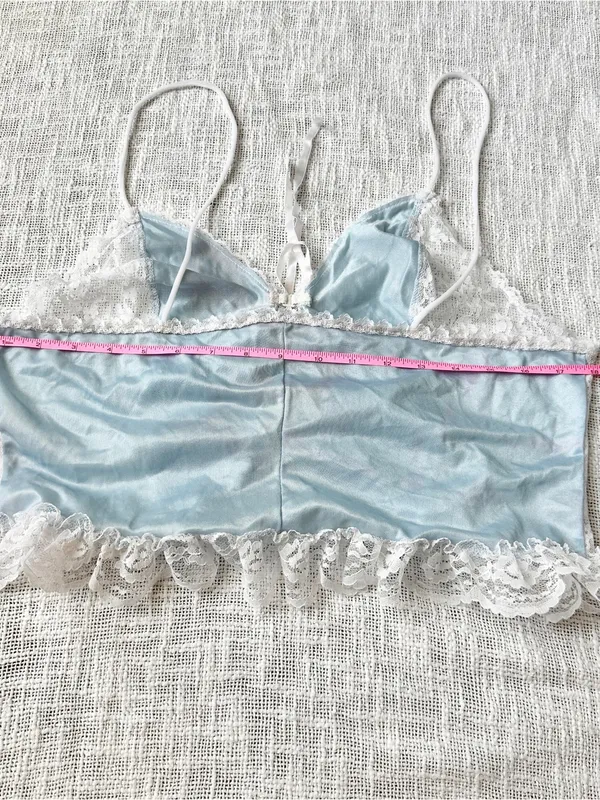 Vintage Frederick's Of Hollywood Coquette Lace Lingerie Tank 🐰 Size 1XL - Image 6