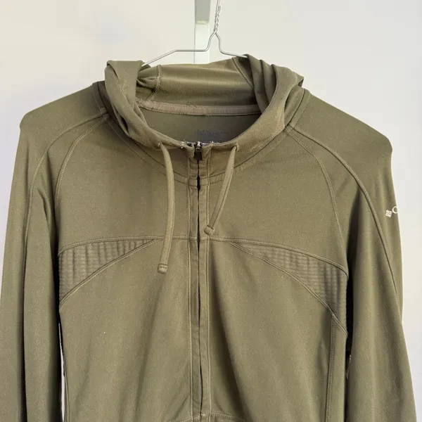 Columbia Titan Lite women's size M Hooded Full Zip Jacket Olive Green Athletic‎ - Image 2