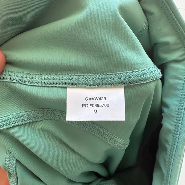 Vuori Daily Legging Women Medium Teal Green High Rise Pockets VW429 - Image 4