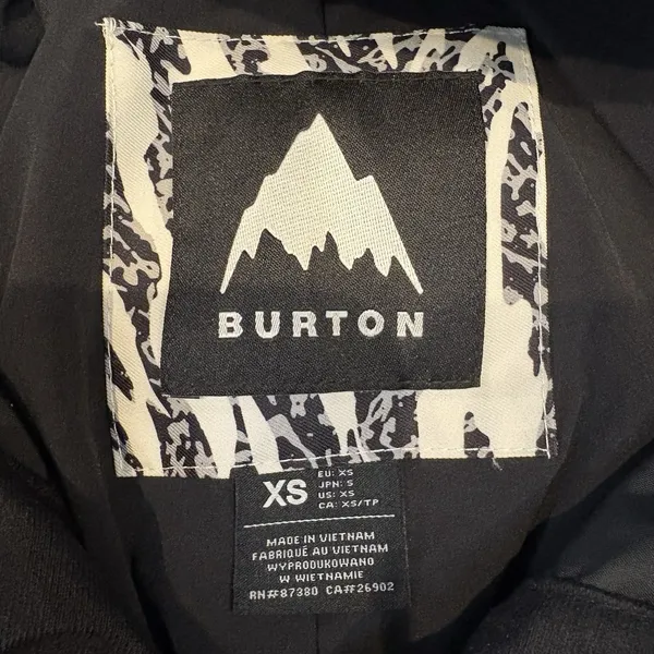 BURTON Womens XS Snowboard Snow Pants Marcy High Rise Pant‎ Zebra Camo, NWT $229 - Image 2