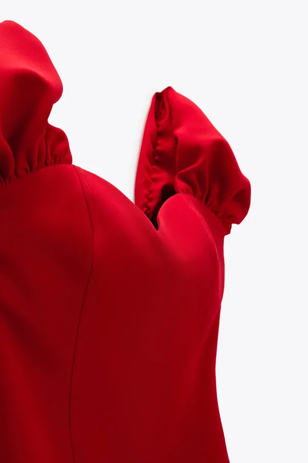 ZARA dress mini red classic sexy bodycon party coctail night out wedding - Image 7