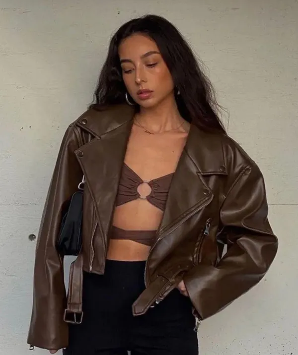Princess Polly Leather Jacket - Image 4