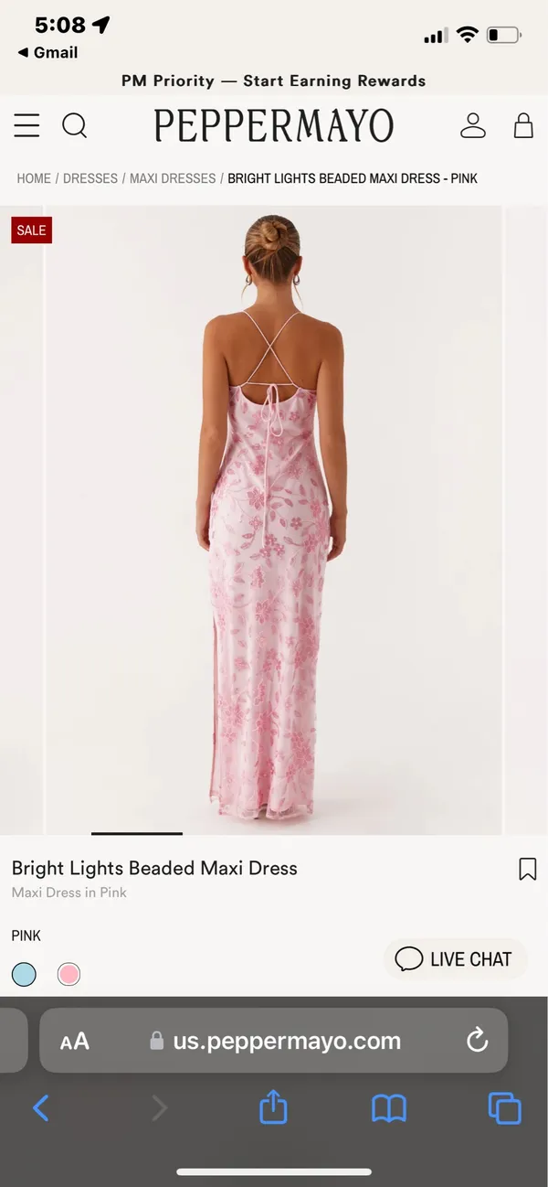 Peppermayo Pink Beaded Dress  - Image 3