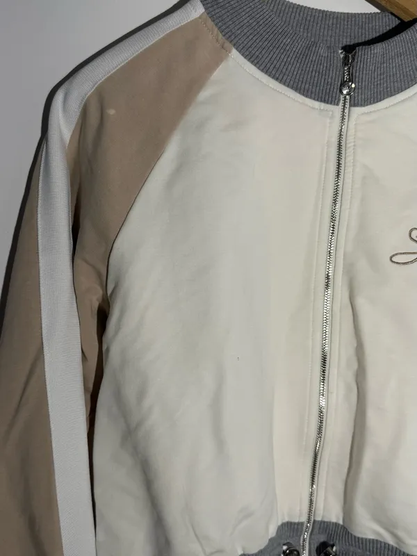 Beige & Cream Track Pants and Jacket Set Cotton - Image 13
