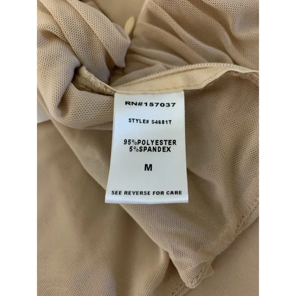 Salty‎ Beige Ruched Cowl Neck Crop Top Y2K Going Out Medium - Image 5