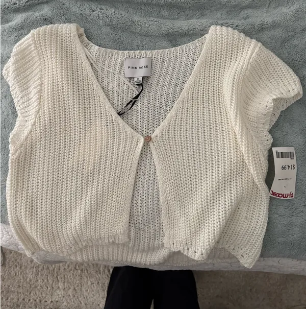 Crochet Knit Top - Image 2