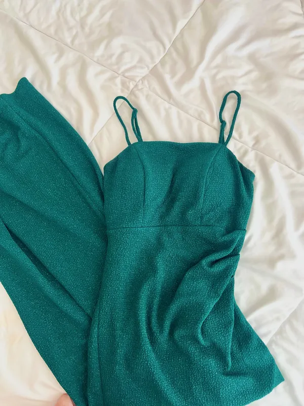 Crystal Doll Emerald sparkly formal maxi dress - Image 6