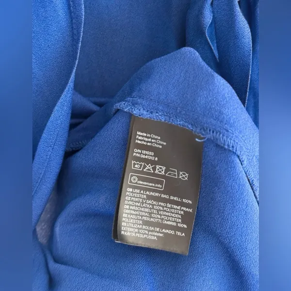 H&M Divided Royal Blue‎ V-Neck Cami Tank Top Size 4 - Image 7