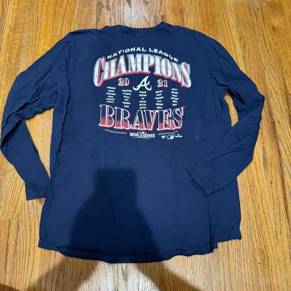 fanatics atlanta braves long sleeve tshirt - Image 3