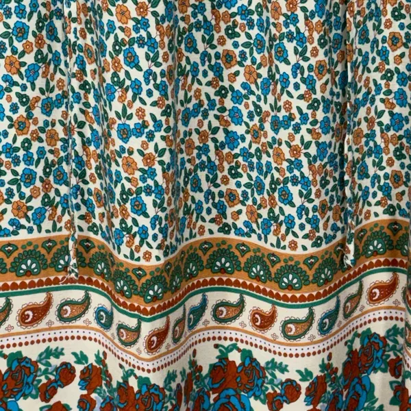Bluetime Floral Boho Dress with 3/4 Sleeves Large NWT - Image 4