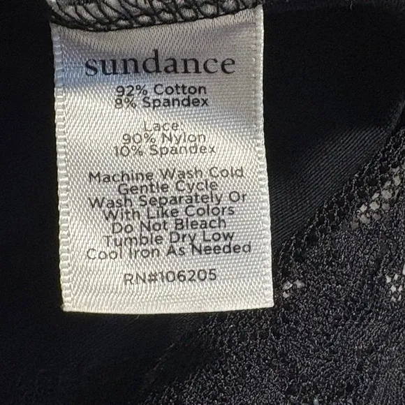 Sundance Womens Black Turtleneck Long Sleeve Lace Hem Stretch Casual‎ PXS - Image 5