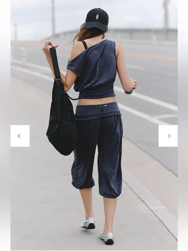 Free People Downtown Sandwashed Pants Jogger Washed Black Small - Image 2