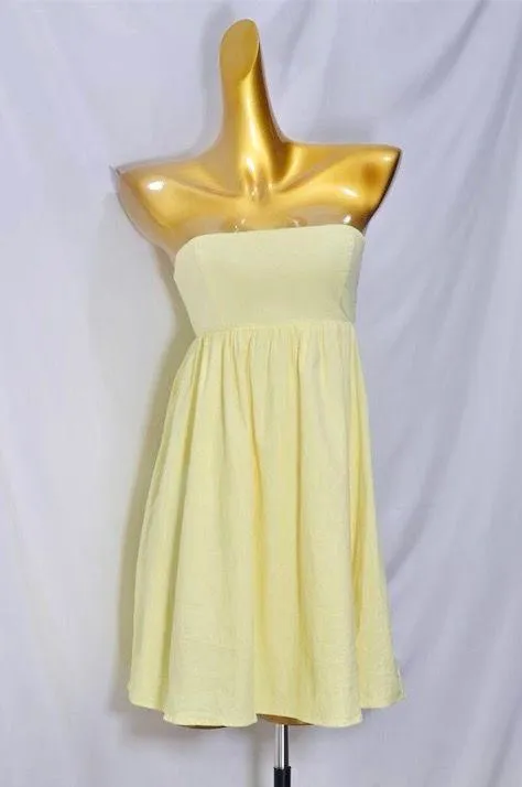 PRINCESS POLLY Osment Lemon Yellow Strapless Mini Dress - Image 6
