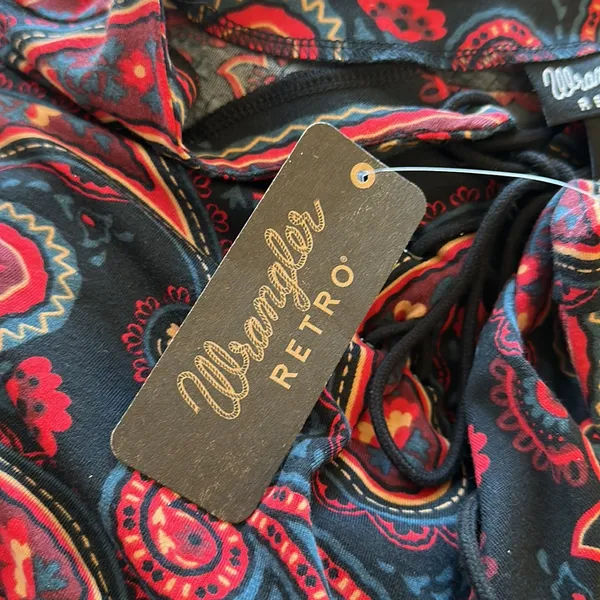 Nwt Wrangler Retro Americana Dress In Black/Red - Image 4