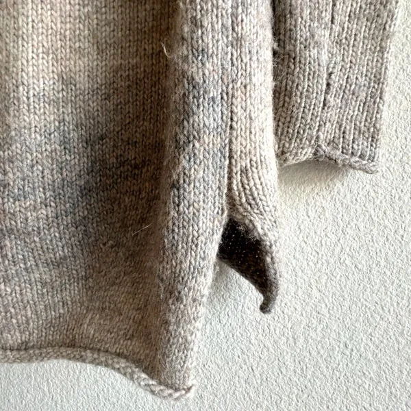 Wilfred Aritzia Alpaca blend Cowl Neck Oversized Ombre Beige Grey Sweater Small - Image 9